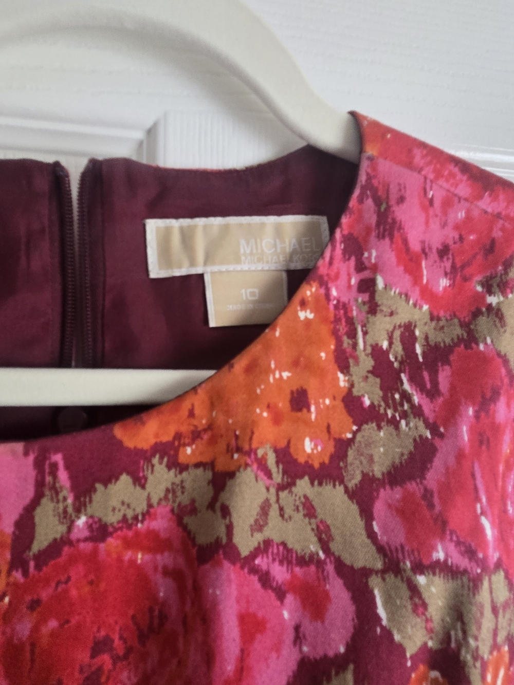 MICHAEL Michael Kors Pink & Fuchsia Floral Sheath Dress - Picture 5 of 5